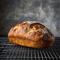 Fresh Baked Bread Photo &ndash; Artisanal Loaf with Golden Brown Crust