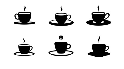 Collection of Americano, vectorized drink design