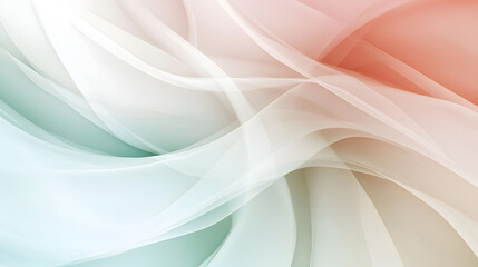 Fototapeta premium Zarte, fließende Strukturen in Weiß, Grün und Rosa