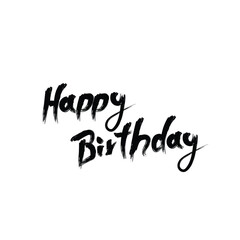 happy birthday typo design template