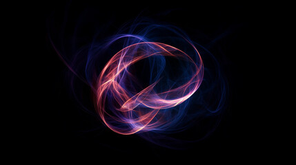 Dynamic minimalist design concentric fire shapes in abstract digital art aesthetic viewpoint
