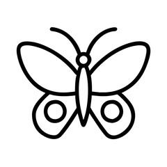 butterfly icon, butterfly line art - simple line art of butterfly, perfect for butterfly logos and icons and themed design