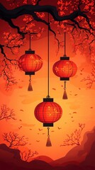 chinese new year red background, happy new year chinese