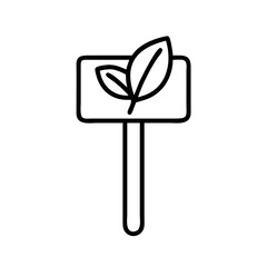 herb marker stakes icon, herb marker stakes line art - simple line art of herb marker stakes, perfect for herb marker stakes logos and icons and themed design