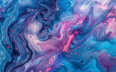 Obraz premium Glass morphism liquid marbling texture. Heatmap style psychedelic surrealistic hologram. Holographic abstract synthwave marble waves design. Rainbow gradient colors. Etherial surface pattern, flow art