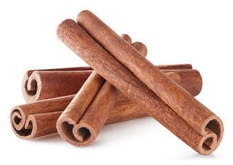 Cinnamon isolated on white background