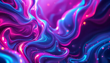 Fototapeta premium Abstract Swirls of Colorful Light and Fluid Motion Captured in a Vivid Digital Artwork