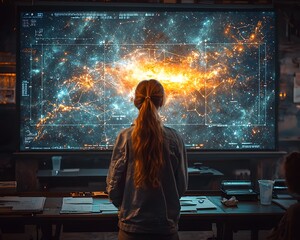 Cosmic and Discovery Projected in Classroom Setting Education Sparks Interstellar Journeys