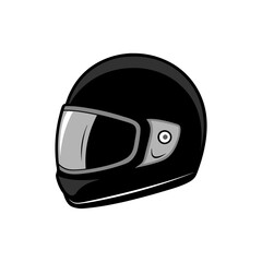 Fototapeta premium motorcycle helmet isolated on white background
