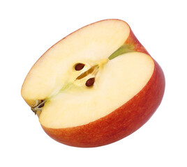 half red apple (Envy Apple) isolated, transparent PNG, PNG format
