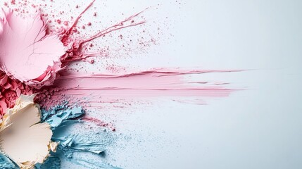 Vibrant Paint Splashes Abstract Art