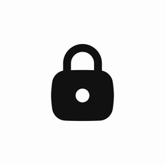 lock protection pad icon sign vector