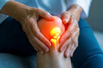 Parkinson's disease patient, Arthritis hand and knee pain or mental health care concept with geriatric doctor consulting examining elderly senior aged adult in medical exam clinic or hospital 