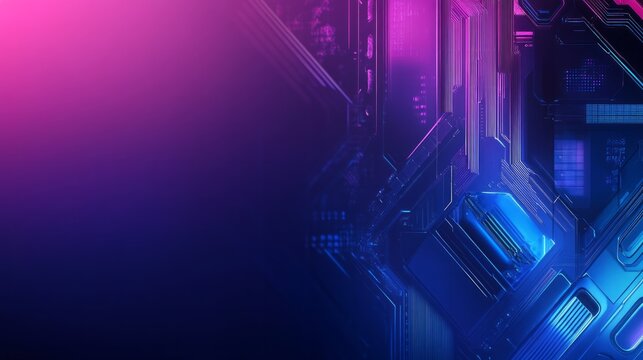 a tech-inspired feel purple background