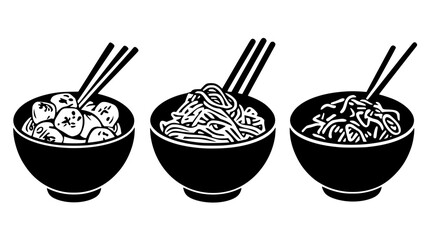 Collection of Pad Thai digital art, Pad Thai vector graphic, repetitive pattern