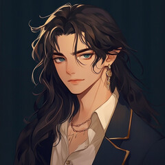 Naklejka premium Portrait