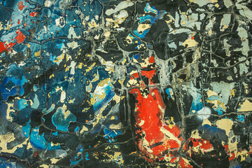 Abstract multicolor grunge background with abstract color texture. Abstraction from collapsing...