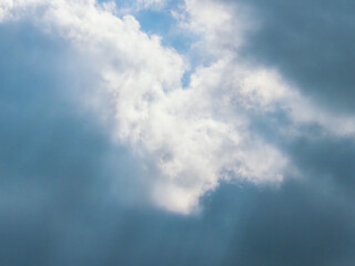  1月の空の白い雲196