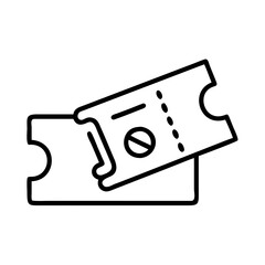 music concert ticket icon, music concert ticket line art - simple line art of music concert ticket, perfect for music concert ticket logos and icons and themed design