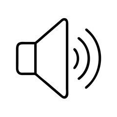 sound wave icon, sound wave line art - simple line art of sound wave, perfect for sound wave logos and icons and themed design