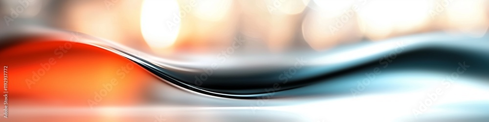 Poster liquid wave creating smooth undulating patterns with abstract colors and reflections