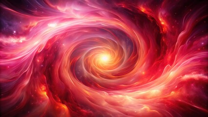 Obraz premium A mesmerizing cosmic swirl of vibrant nebulas and radiant energy, a celestial vortex of swirling colors and light.