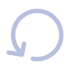 Circular Arrow Icon for User Interface