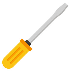 Screwdriver equipment icon vector isolated on white background.
