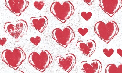 Bright red heart patterns fill the space, creating a joyful and playful atmosphere perfect for celebrations. Valentine’s Day, date, engagement, love, wedding, background