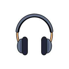 headphones isolated on white background