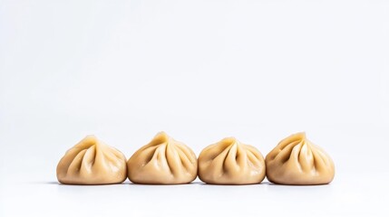 Minimalistic Plate of Dumplings. Generative AI