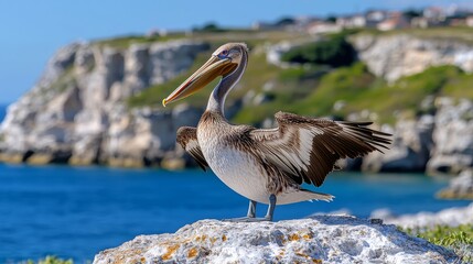 Bird Perched on a Rock