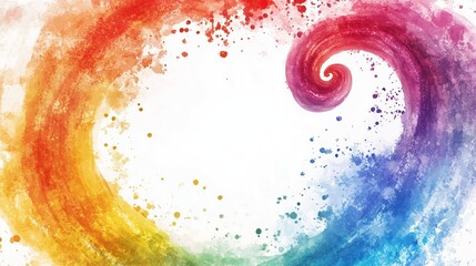 This sentence incorporates keywords like watercolor, splash, red and yellow, abstract, grunge, texture, design, and illustration while keeping it concise