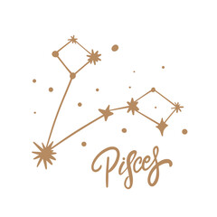 Beautiful and Captivating Pisces Constellation Art featuring Stars in a Cosmic Design