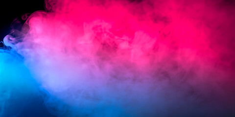 Abstract colorful  background with smoke and lighting effects from behind background light 