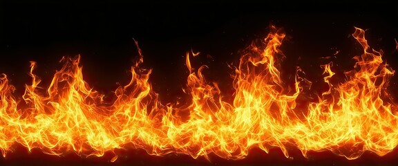 Glowing fire black isolated png transparent