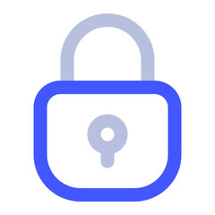 Simple Lock Icon for Security Representation