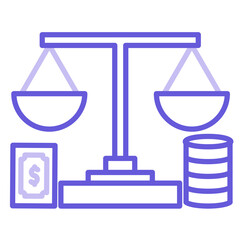 Fraudulent Scales of Justice Icon
