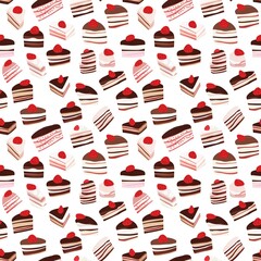 cake seamless pattern