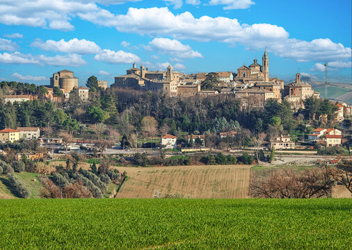 Corinaldo, Italy - listed among the most beautiful villages in Italy, Corinaldo displays a number of wonderful Old Town highlighted by medieval buildings and alleyways