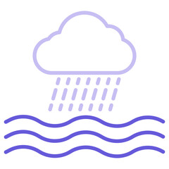 Ocean Rain Icon