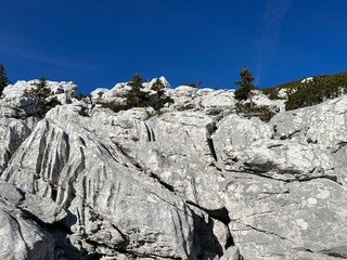 Limestone rocks and karst mountain landscape - Northern Velebit National Park, Croatia (Vapnenačke stijene i krški planinski krajolik - Nacionalni park Sjeverni Velebit, Hrvatska)