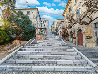 Corinaldo, Italy - listed among the most beautiful villages in Italy, Corinaldo displays a number of wonderful Old Town highlighted by medieval buildings and alleyways