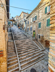 Corinaldo, Italy - listed among the most beautiful villages in Italy, Corinaldo displays a number...