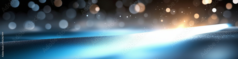 Poster light bokeh effect in a soft focus background with ethereal glow