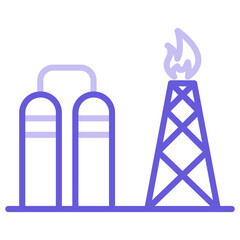 Fototapeta premium Refinery Icon