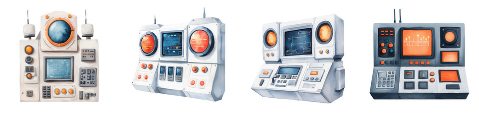 Fototapeta premium Soft Watercolor Center Panel in Light Tones