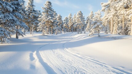 Winter wonderland exploration snowy forest paths nature documentary tranquil environment scenic view change of seasons