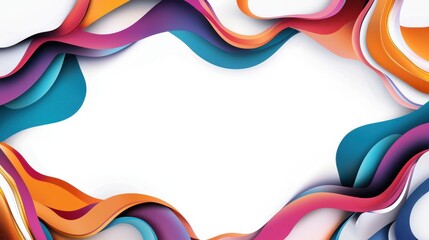 Abstract Dynamic Geometric Background with Colorful Lines and Curves for Creative Designs and Presentations