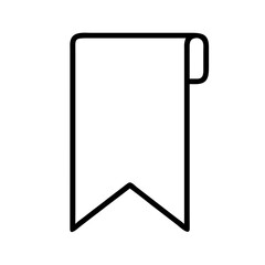 bookmark icon, bookmark line art - simple line art of bookmark, perfect for bookmark logos and icons and themed design